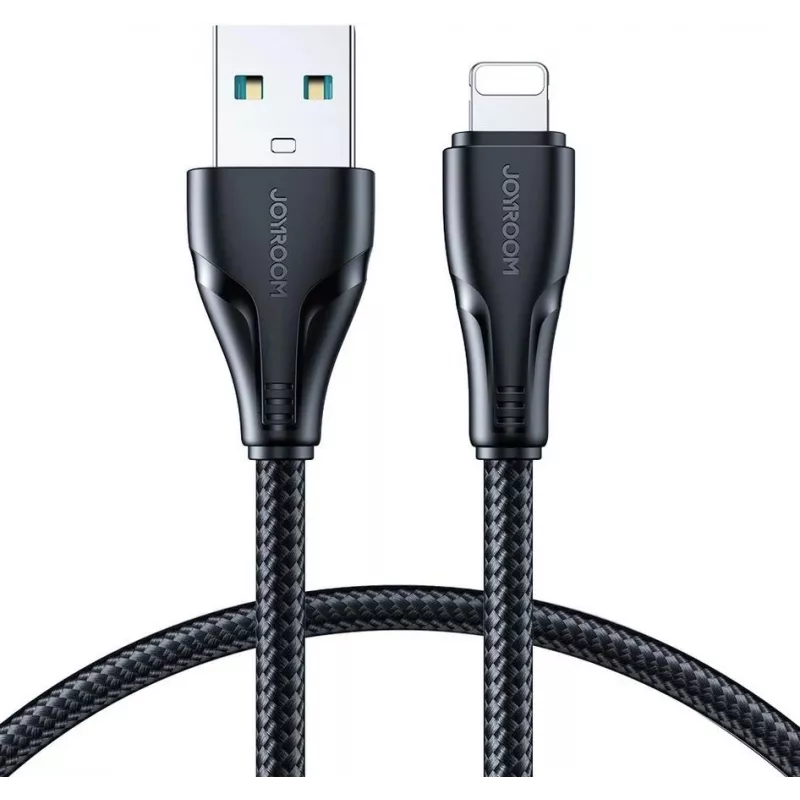 JOYROOM S-UL012A11 USB-A į Lightning pintas kabelis, 1,2 m, juodas