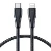 Joyroom Surpass Series USB-C į Lightning greito įkrovimo ir duomenų laidas 20W PD, 1,2 m, juodas (S-CL020A11)