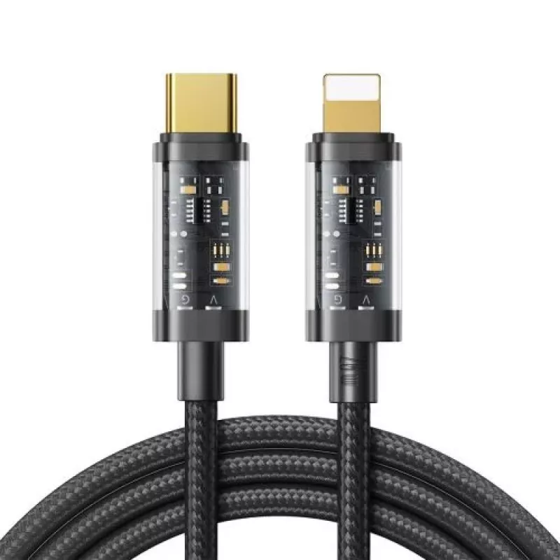 Joyroom Type-C į Lightning A10 Series greito įkrovimo laidas PD 20W, 1,2 m, juodas (S-CL020A12)