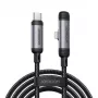 JOYROOM Type-C į Lightning EnjoyX Series 90° laidas A56, 30W, 480Mbps, 1,2m, juodas (S-A56)
