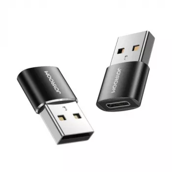 Joyroom USB 3.2 Gen 1 Adapter, USB-A Kištukas į USB-C Lizdą, 2 Vnt., Juoda (S-H152-BLK)
