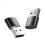 Joyroom USB 3.2 Gen 1 Adapter, USB-A Kištukas į USB-C Lizdą, 2 Vnt., Juoda (S-H152-BLK)