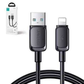 Joyroom USB-A į Lightning laidas Multi-Color Series A14, 480Mbps, 2.4A, 1,2m, Juodas (S-AL012A14B)