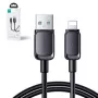 Joyroom USB-A į Lightning laidas Multi-Color Series A14, 480Mbps, 2.4A, 1,2m, Juodas (S-AL012A14B)