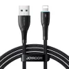 Joyroom USB-A į Lightning laidas Starry Series, 480 Mbps, 3A, 1 m, juodas (SA32-AL3)