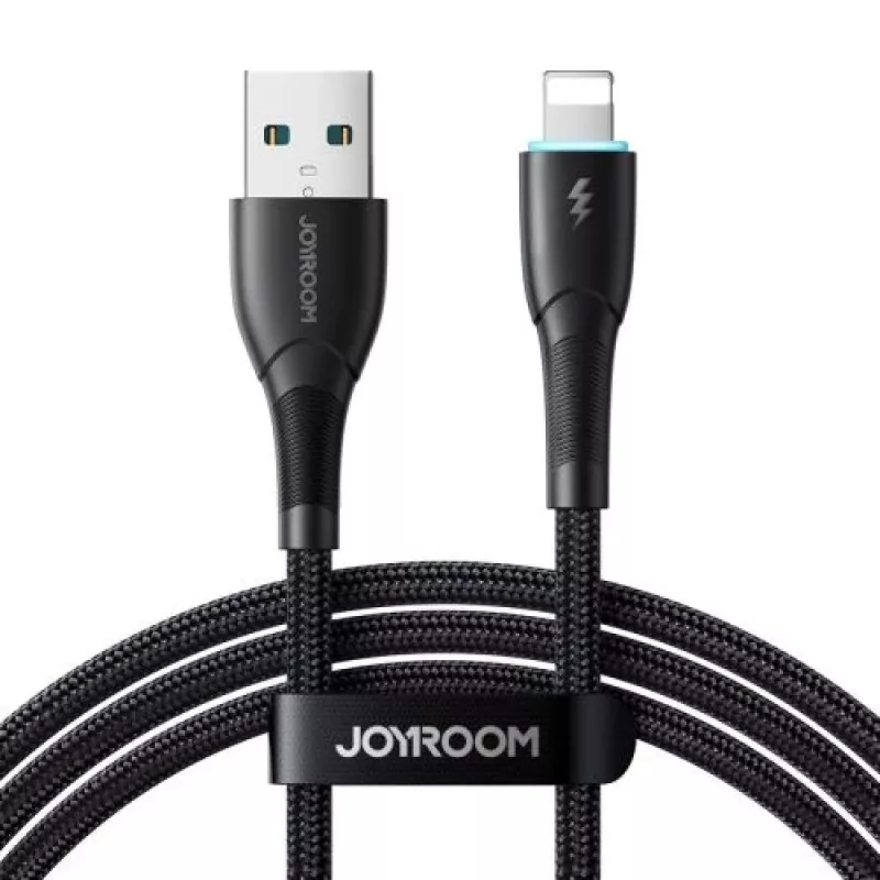 Joyroom USB-A į Lightning laidas Starry Series, 480 Mbps, 3A, 1 m, juodas (SA32-AL3)