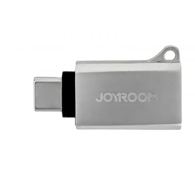 Joyroom USB-C Male to USB-A Female Adapter Mini S-H151 sidabrinis