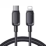 JOYROOM USB-C į Lightning laidas Multi-Color Series A14, 20W, 480 Mbps, 1,2 m, juodas (S-CL020A111B)