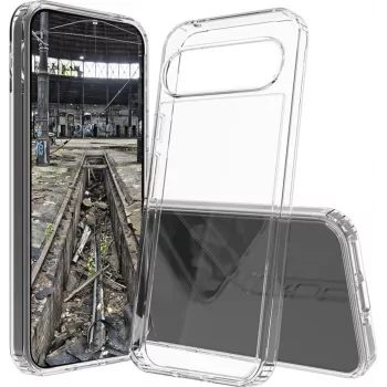 JT Berlin BackCase Pankow Clear skirtas Google Pixel 9 ir Pixel 9 Pro - permatomas TPU dėklas 11084