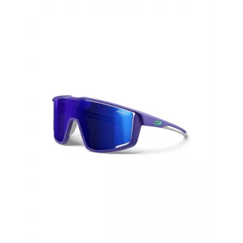 Julbo Fury sportiniai akiniai nuo saulės – Spectron 3CF 3 kategorijos, juodas rėmas, dūminiai veidrodiniai lęšiai (M)