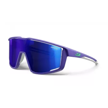 Julbo Fury sportiniai akiniai nuo saulės – Spectron 3CF 3 kategorijos, juodas rėmas, dūminiai veidrodiniai lęšiai (M)