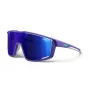 Julbo Fury sportiniai akiniai nuo saulės – Spectron 3CF 3 kategorijos, juodas rėmas, dūminiai veidrodiniai lęšiai (M)