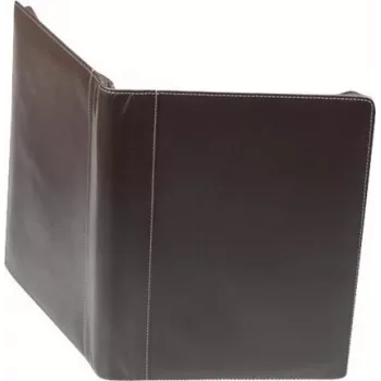 JÜSCHA Alassio A4 MONACO dokumentų aplankas su užtrauktuku iš odos - Antique Dark Brown 30054