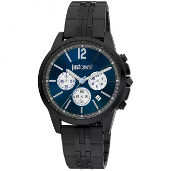 JUST CAVALLI MAN Watch JC1G175M0275 42mm Stainless Steel Blue Dial