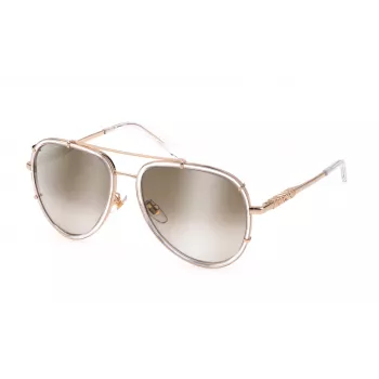 JUST CAVALLI Unisex Akiniai SJC029V570P79 Rudi Havana Rėmelis Pilki Poliarizuoti Lęšiai 57/17/140 mm