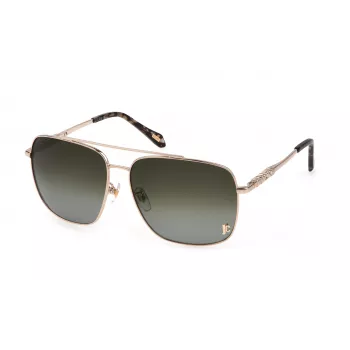 JUST CAVALLI Unisex Sunglasses SJC030610493 - Juodas Rėmas, Pilki Gradientiniai Lęšiai, 61/14/140 mm