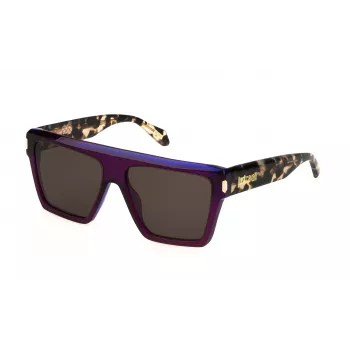 JUST CAVALLI Unisex Sunglasses SJC032-5709FE Brown Havana Geometric Acetate Frame Brown Gradient Lens 57/15/145 mm