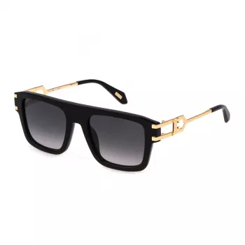 JUST CAVALLI Unisex Sunglasses SJC096-530700 Brown Havana Pilot Acetate UV400