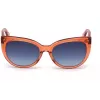 JUST CAVALLI Moteriški Akiniai nuo Saulės JC836S-66W Havana Drugelio Formos Acetato Rėmelis Rudi Gradientiniai Lęšiai 56/18/140 mm