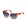 JUST CAVALLI Moteriški Akiniai nuo Saulės JC836S-66W Havana Drugelio Formos Acetato Rėmelis Rudi Gradientiniai Lęšiai 56/18/140 mm