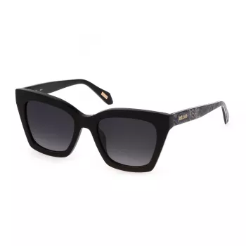 JUST CAVALLI Moteriški Akiniai nuo Saulės SJC024-52700Y Drugelio Formos Acetato Rėmeliai UV400 52mm