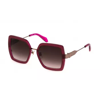 JUST CAVALLI Moteriški Akiniai nuo Saulės SJC041-5309RV Havana Cat Eye 53mm