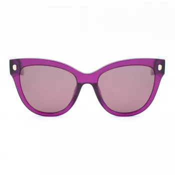 JUST CAVALLI Moteriški Akiniai nuo Saulės SJC043-5509FE Drugelio/Katinės Akies Formos Acetatinis Rėmas Havana Ruda Gradient UV400 55/18/140 mm