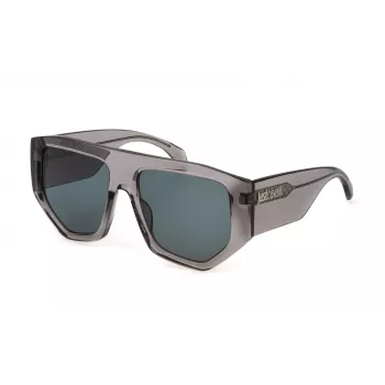 JUST CAVALLI Moteriški Akiniai Nuo Saulės SJC097-580819 Havana Ruda Vėžlio Kiauto Rėmelis Rudi Gradientiniai Stiklai 58mm