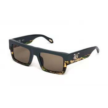 JUST CAVALLI Moteriški Akiniai Nuo Saulės SJC103V5307RR Juodas Acetato Rėmas Kvadrato Formos Pilki Gradientiniai Stiklai 53mm