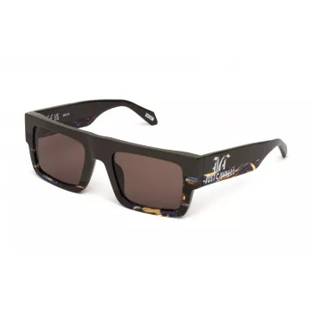 JUST CAVALLI Moteriški Akiniai nuo Saulės SJC103V530J91 Drugelio Formos Acetato Havana Rudi Gradientiniai 53mm