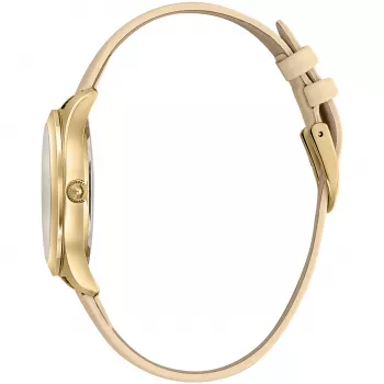 JUST CAVALLI Moteriškas Laikrodis JC1L210L0015 32mm Sidabrinis Ciferblatas Ruda Odinė Apyrankė
