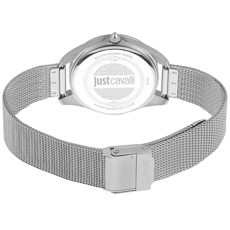 JUST CAVALLI Moteriškas Laikrodis JC1L210M0035 32mm Sidabrinis Nerūdijantis Plienas