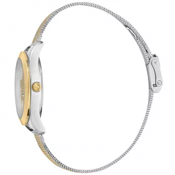 JUST CAVALLI Moteriškas Laikrodis JC1L210M0065 32mm Sidabrinis Nerūdijančio Plieno Milano Tinklelio Apyrankė