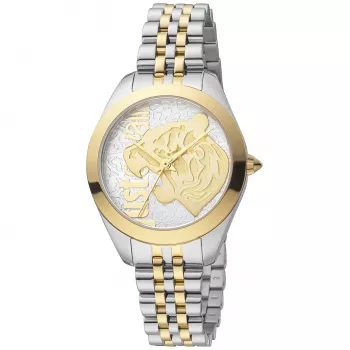 JUST CAVALLI Moteriškas Laikrodis JC1L210M0175 32mm Sidabrinis Nerūdijantis Plienas