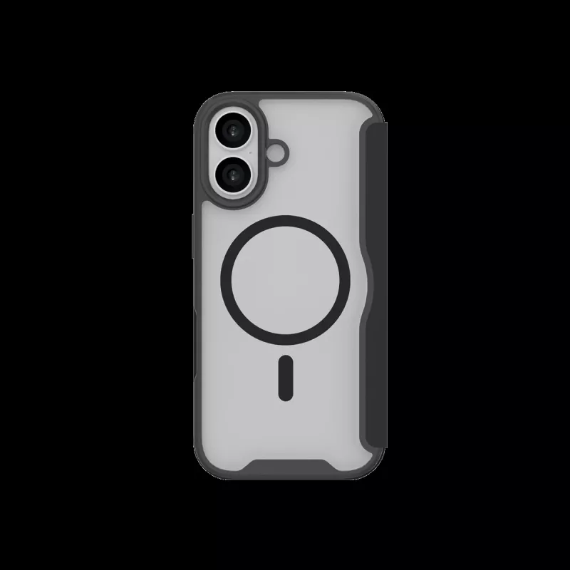 JUST MUST CHAMPION II MAGSAFE FLIP CASE, skirtas iPhone 17, juoda