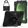 JUST MUST JM Rugged Case Grip Samsung Galaxy Tab Active Pro / Active4 Pro / Active5 Pro su dirželiu Juoda