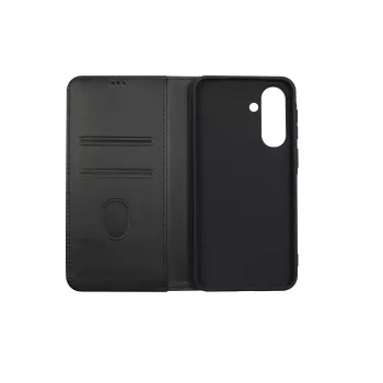 JUST MUST JM STAND FLIP CASE, skirtas Samsung Galaxy A37, juoda