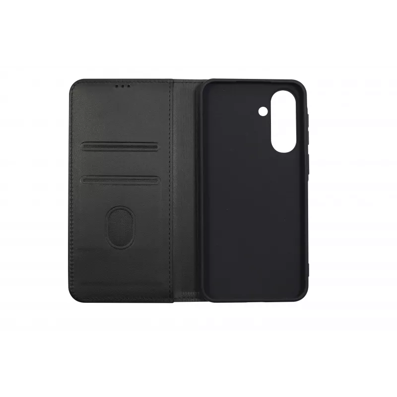 JUST MUST JM STAND FLIP CASE, skirtas Galaxy A57, juodos spalvos