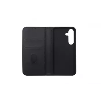 JUST MUST JM STAND FLIP CASE, skirtas Galaxy S25, juodos spalvos