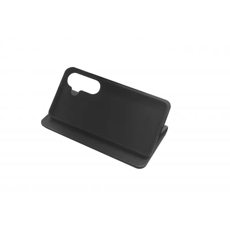 JUST MUST JM STAND FLIP CASE, skirtas „Galaxy S26 Plus“, juodos spalvos
