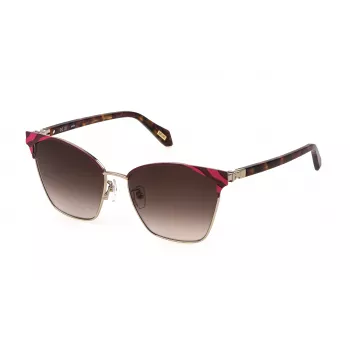 JUSTCAVALLI Moteriški Akiniai Nuo Saulės SJC093-580492 (Lęšis/Mostelis/Kojelė) 58/16/135 mm