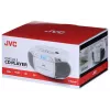 JVC RC-E451W nešiojamas CD grotuvas su FM/AM radiju, AUX įvestimi ir bosu, baltas