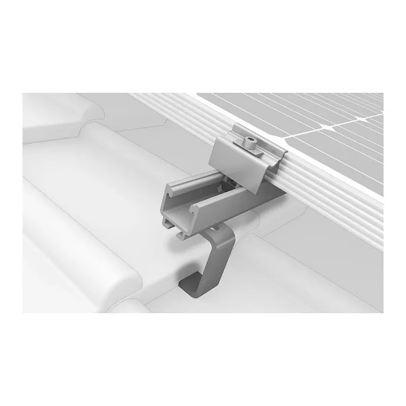 K2 Systems 1000001 stogo kablys čerpiniams stogams, nerūdijantis plienas, pagrindo plokštė 150x60x5 mm, rankena 30x6 mm