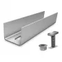 K2 Systems RailConnector Ultra Light vidinis sujungimo elementas SolidRail ir CrossRail sistemoms - aliuminis, surinktas