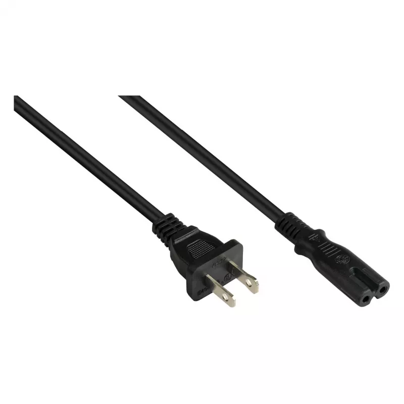 kabelmeister AC maitinimo laidas NEMA 1-15P į IEC C7 UL sertifikuotas, juodas, 3 m (SK4070-S030)