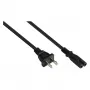 kabelmeister AC maitinimo laidas NEMA 1-15P į IEC C7 UL sertifikuotas, juodas, 3 m (SK4070-S030)