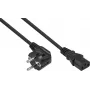 Kabelmeister kampuotas Schuko į C13 maitinimo kabelis 0,5m juodas 0,75mm² SK0130-S005