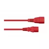 Kabelmeister C14 į C13 prailginimo kabelis 0,5 m raudonas