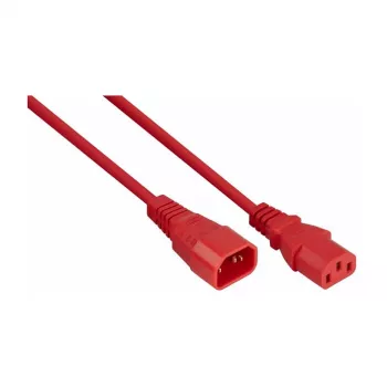 Kabelmeister C14 į C13 prailginimo kabelis 0,5 m raudonas