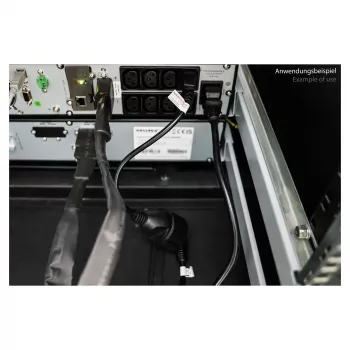 Kabelmeister C14 į Schuko lizdą adapterio laidas 0,15 m juodas